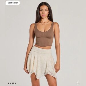 Windsor Sweetest Vibe Hanky Hem Lace Mini Skort